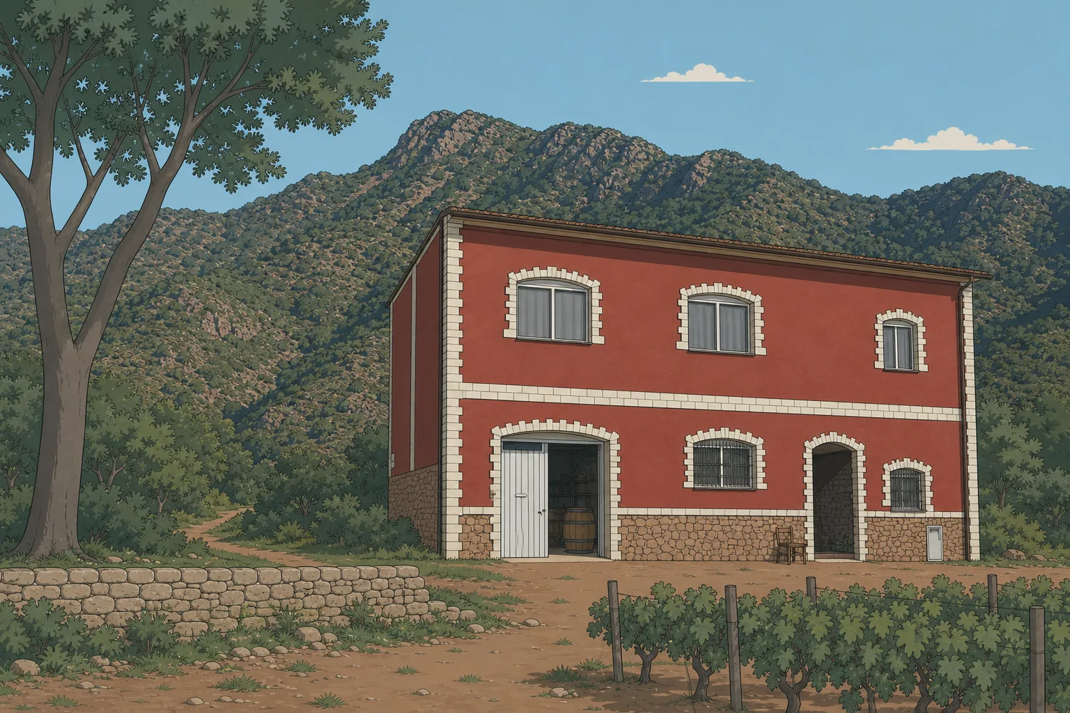 Ilustración de Bodega Alcovi