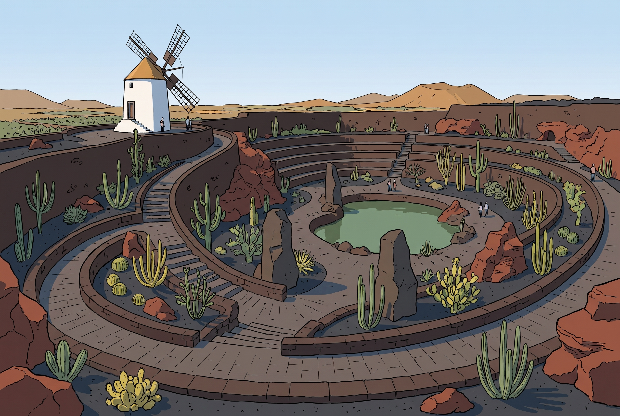 Arte y territorio en Lanzarote: seis decisiones espaciales