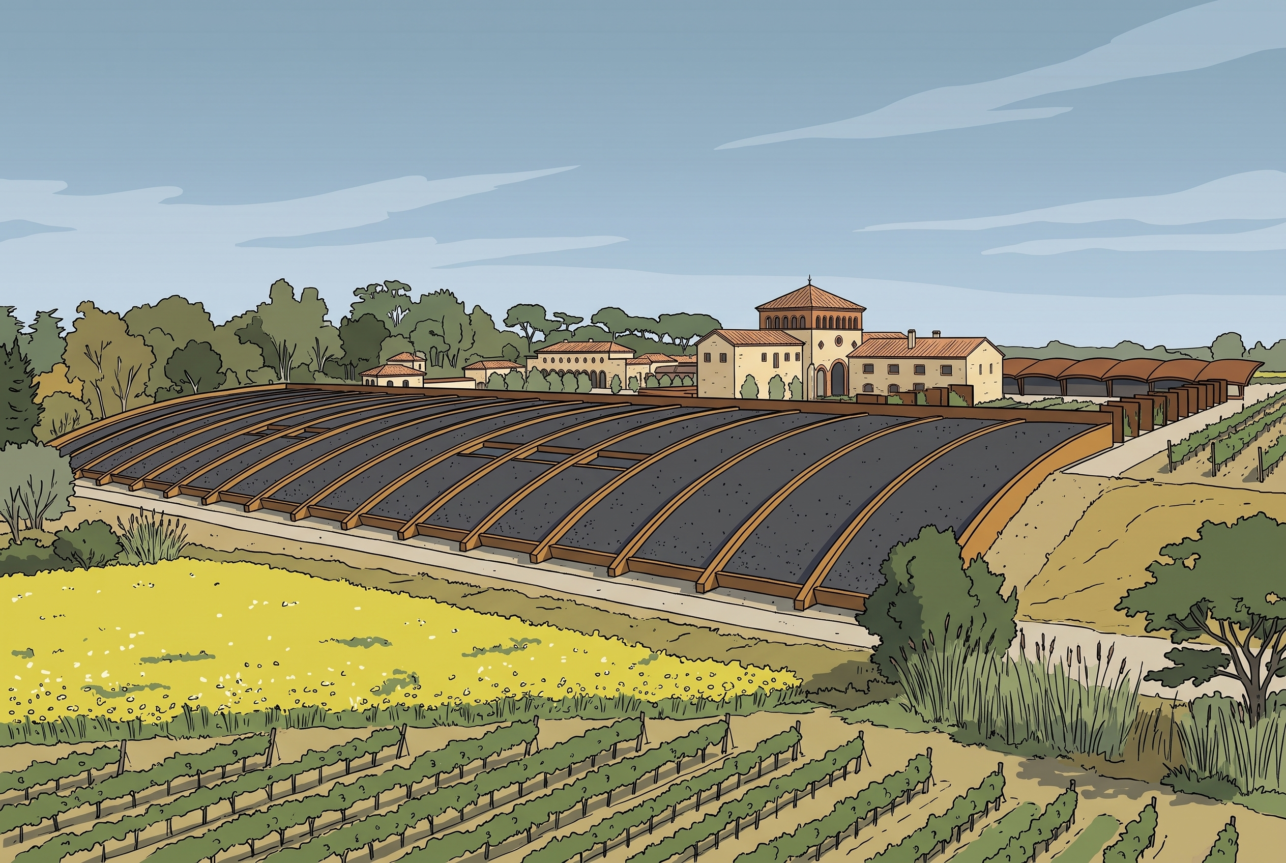 Nueva Bodega Perelada: el desnivel que ordena la elaboración